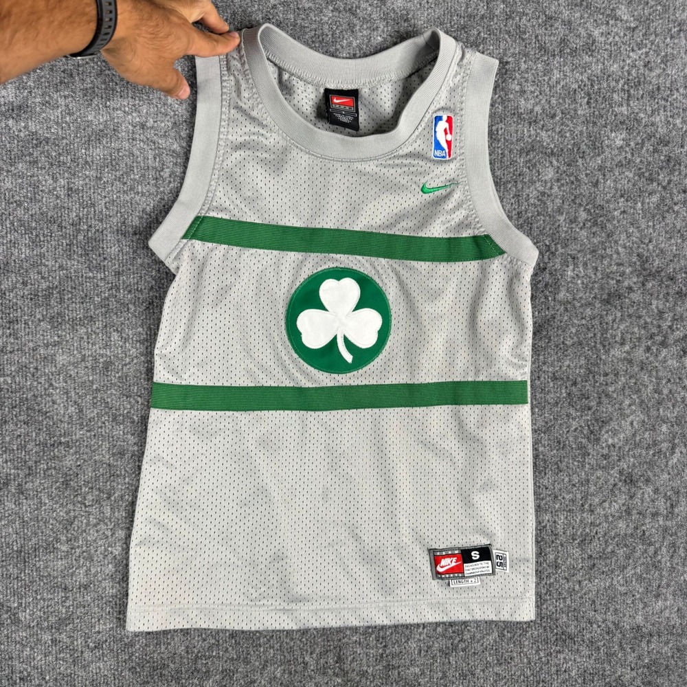 Nike Jersey Mens Size S Grey Boston Celtics Paul Pierce 34 Mesh Basketball NBA